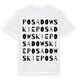 Posadowskie ordlek t-shirt