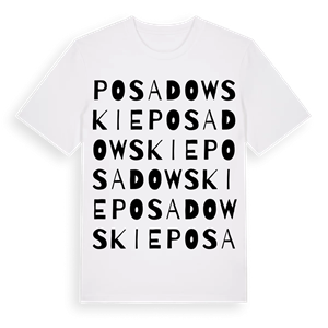 Posadowskie ordlek t-shirt – ekologisk bomull t-shirt från Pinshirt
