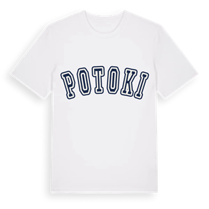 Potoki college t-shirt – ekologisk bomull t-shirt från Pinshirt