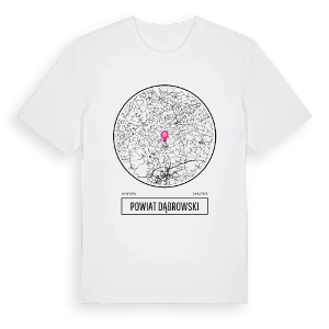 powiat dąbrowski t-shirt – ekologisk bomull t-shirt från Pinshirt