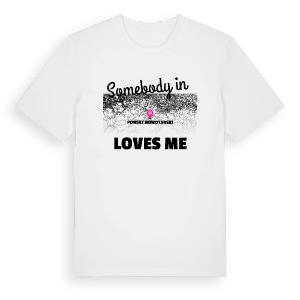 Någon i powiat nowotarski älskar mig t-shirt – ekologisk bomull t-shirt från Pinshirt