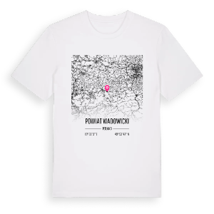 powiat wadowicki karta t-shirt – ekologisk bomull t-shirt från Pinshirt