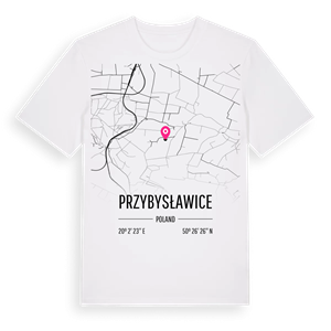 Przybysławice karta t-shirt – ekologisk bomull t-shirt från Pinshirt