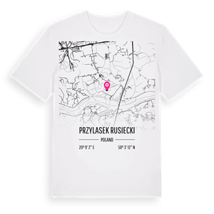 Przylasek Rusiecki karta t-shirt – ekologisk bomull t-shirt från Pinshirt
