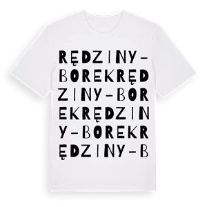 Rędziny-Borek ordlek t-shirt – ekologisk bomull t-shirt från Pinshirt