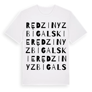 Rędziny Zbigalskie ordlek t-shirt – ekologisk bomull t-shirt från Pinshirt