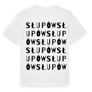 Słupów ordlek t-shirt – ekologisk bomull t-shirt från Pinshirt