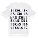 Siedliska ordlek t-shirt