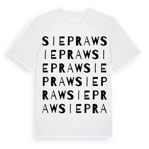 Siepraw ordlek t-shirt – ekologisk bomull t-shirt från Pinshirt