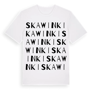 Skawinki ordlek t-shirt – ekologisk bomull t-shirt från Pinshirt