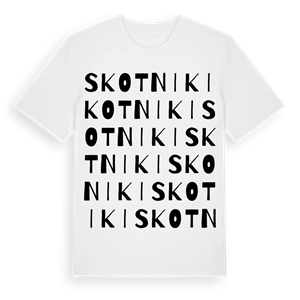 Skotniki ordlek t-shirt – ekologisk bomull t-shirt från Pinshirt
