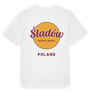 Śladów cirkel t-shirt – ekologisk bomull t-shirt från Pinshirt