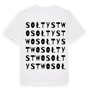 Sołtystwo ordlek t-shirt – ekologisk bomull t-shirt från Pinshirt