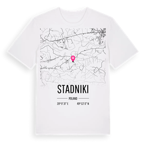 Stadniki karta t-shirt – ekologisk bomull t-shirt från Pinshirt