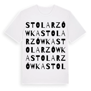Stolarzówka ordlek t-shirt – ekologisk bomull t-shirt från Pinshirt