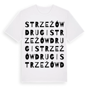 Strzeżów Drugi ordlek t-shirt – ekologisk bomull t-shirt från Pinshirt