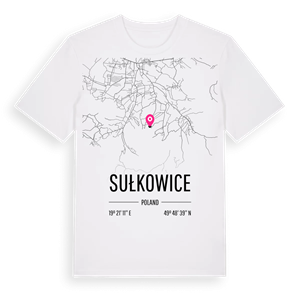 Sułkowice karta t-shirt – ekologisk bomull t-shirt från Pinshirt