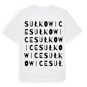 Sułkowice ordlek t-shirt – ekologisk bomull t-shirt från Pinshirt