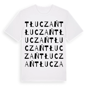 Tłuczań ordlek t-shirt – ekologisk bomull t-shirt från Pinshirt