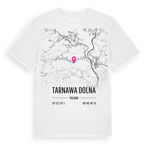 Tarnawa Dolna karta t-shirt – ekologisk bomull t-shirt från Pinshirt