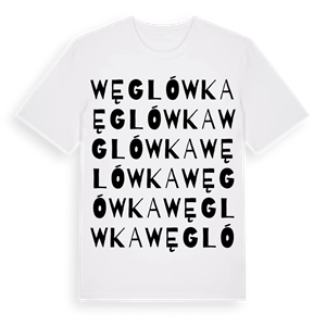 Węglówka ordlek t-shirt – ekologisk bomull t-shirt från Pinshirt