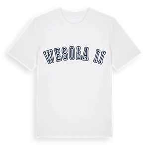 Wesoła II college t-shirt – ekologisk bomull t-shirt från Pinshirt