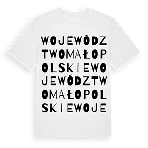 województwo małopolskie ordlek t-shirt – ekologisk bomull t-shirt från Pinshirt