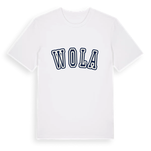 Wola college t-shirt – ekologisk bomull t-shirt från Pinshirt