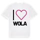 Jag älskar Wola t-shirt stort tryck