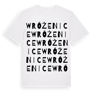 Wróżenice ordlek t-shirt – ekologisk bomull t-shirt från Pinshirt
