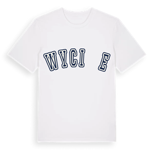 Wyciąże college t-shirt – ekologisk bomull t-shirt från Pinshirt