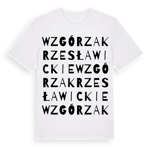 Wzgórza Krzesławickie ordlek t-shirt – ekologisk bomull t-shirt från Pinshirt
