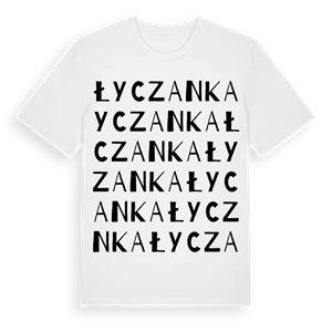 Łyczanka ordlek t-shirt – ekologisk bomull t-shirt från Pinshirt