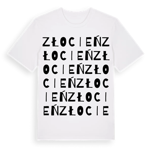 Złocień ordlek t-shirt – ekologisk bomull t-shirt från Pinshirt