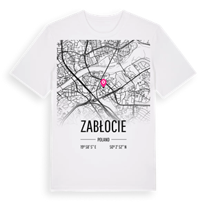 Zabłocie karta t-shirt – ekologisk bomull t-shirt från Pinshirt