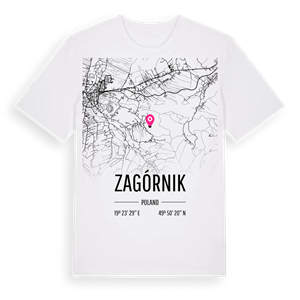 Zagórnik karta t-shirt – ekologisk bomull t-shirt från Pinshirt