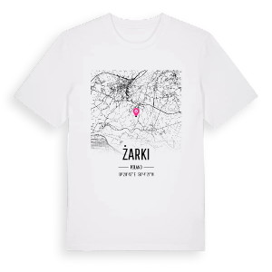 Żarki karta t-shirt – ekologisk bomull t-shirt från Pinshirt
