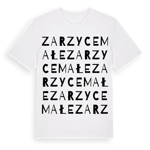 Zarzyce Małe ordlek t-shirt – ekologisk bomull t-shirt från Pinshirt