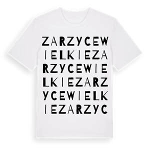 Zarzyce Wielkie ordlek t-shirt – ekologisk bomull t-shirt från Pinshirt