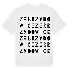 Zebrzydowice ordlek t-shirt – ekologisk bomull t-shirt från Pinshirt