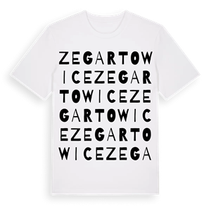 Zegartowice ordlek t-shirt – ekologisk bomull t-shirt från Pinshirt