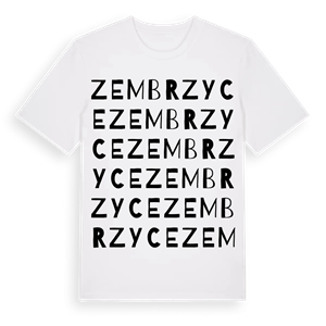 Zembrzyce ordlek t-shirt – ekologisk bomull t-shirt från Pinshirt