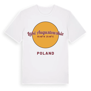 Łąki Augustowskie cirkel t-shirt – ekologisk bomull t-shirt från Pinshirt