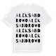 Aleksandrowo ordlek t-shirt