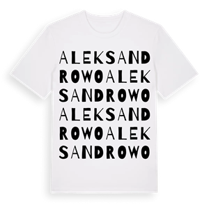 Aleksandrowo ordlek t-shirt – ekologisk bomull t-shirt från Pinshirt