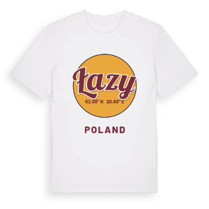 Łazy cirkel t-shirt – ekologisk bomull t-shirt från Pinshirt