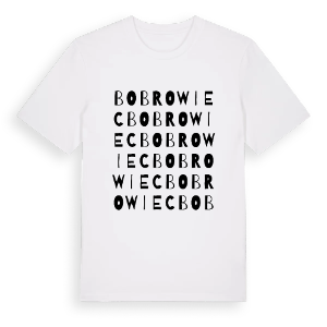 Bobrowiec ordlek t-shirt – ekologisk bomull t-shirt från Pinshirt