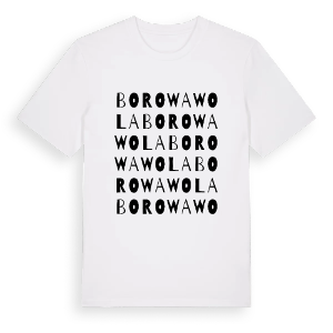 Borowa Wola ordlek t-shirt – ekologisk bomull t-shirt från Pinshirt