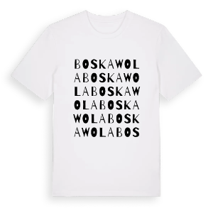 Boska Wola ordlek t-shirt – ekologisk bomull t-shirt från Pinshirt