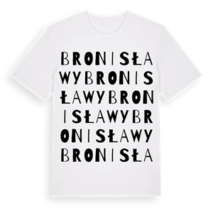 Bronisławy ordlek t-shirt – ekologisk bomull t-shirt från Pinshirt